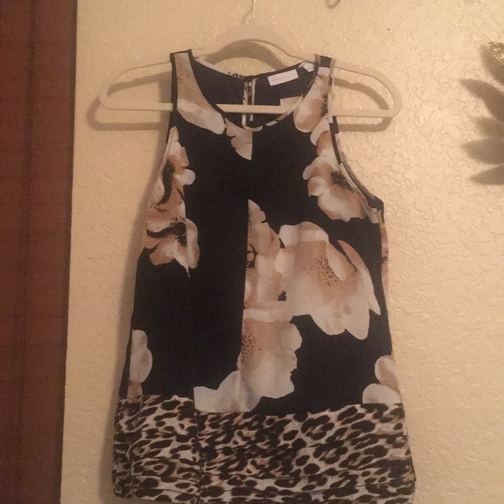 NY & Co black and beige blouse - Small